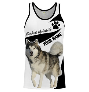 Love Alaskan Malamute Custom Name 3D Full Printing Shirts Personalized Gifts For Alaskan Lovers FSD1900