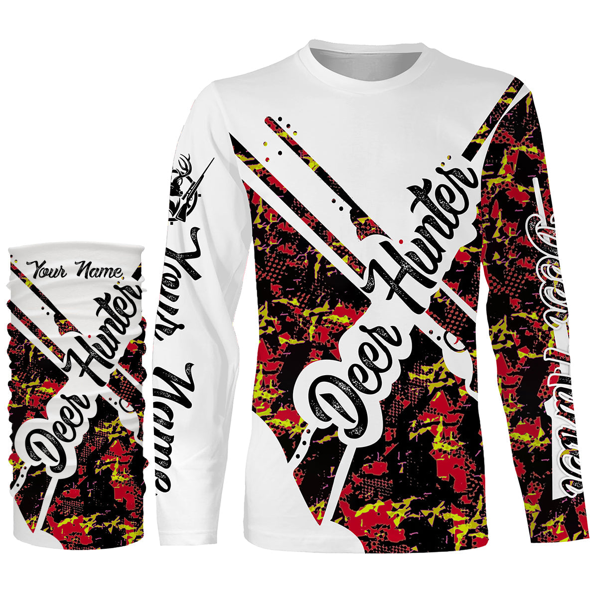 Beautiful Deer Hunting Camo Customize Name 3D All Over Printed Shirts, Gifts for Deer Hunters FSD3401