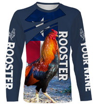 Load image into Gallery viewer, Rooster Texas Flag Custom Name 3D All Over Printed Shirts, Hoodie - Rooster Lovers Gifts Idea FSD2613