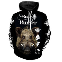 Load image into Gallery viewer, Boar hunting Custom Name 3D All over print shirts - Personalized gift for Men, Women and Kid - FSD111