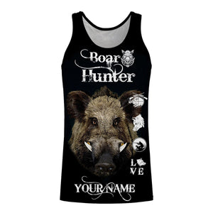 Boar hunting Custom Name 3D All over print shirts - Personalized gift for Men, Women and Kid - FSD111