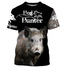 Load image into Gallery viewer, Feral Hog hunting Custom Name 3D All over print T-shirt, Long sleeve, Hoodie, Zip up hoodie -  FSD162