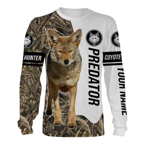 Predator Coyote Hunting All over printed Shirt, Personalized Coyote Hunter Gifts Shirt FSD3017