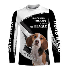 Load image into Gallery viewer, Beagle funny Dog saying shirts Customize Name Full print t shirt, hoodie, Gift for beagle lovers FSD3474