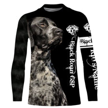 Load image into Gallery viewer, GSP Black roan German Shorthaired Pointer Custom Name 3D All Over Printed Shirts, Hoodie, T-shirt Pointer Dog Gifts for Dog Lovers FSD2702