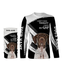 Load image into Gallery viewer, GSP German Shorthaired Pointer funny Dog saying shirts Customize Name Full print t shirt, hoodie FSD3741