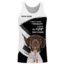 Load image into Gallery viewer, GSP German Shorthaired Pointer funny Dog saying shirts Customize Name Full print t shirt, hoodie FSD3741