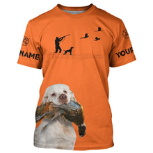 Load image into Gallery viewer, Clumber Spaniel Dog Pheasant Hunting customized Name Shirts for Pheasant Hunters FSD3923