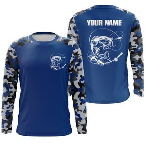 Performance Long Sleeve Catfish Fishing Sun/UV Protection Shirts, Catfish Fishing Jerseys FSDA8