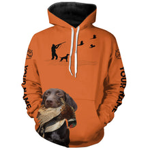 Load image into Gallery viewer, Solid liver GSP Dog Pheasant Hunting customized Name Shirts for Bird Hunting adventures FSD3935