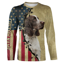 Load image into Gallery viewer, English Springer Spaniel American flag T-shirt, Hoodie, Long sleeve Shirt - Custom Dog lover Shirt FSD3946