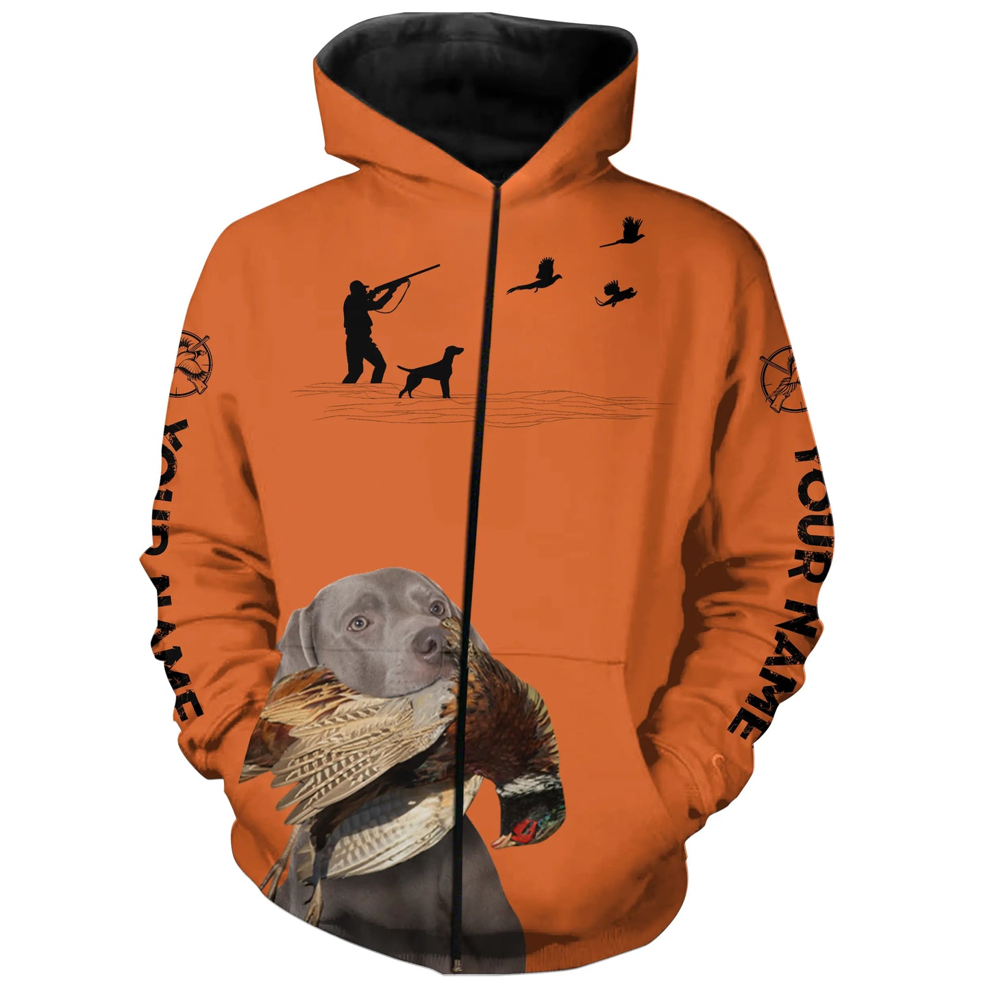 Weimaraner Dog Pheasant Hunting Clothes, best personalized Upland hunting Shirts, hunting gifts FSD3950