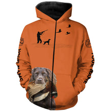 Load image into Gallery viewer, Boykin Spaniel Dog Pheasant Hunting Custom name Orange Shirts for Upland hunters FSD3953