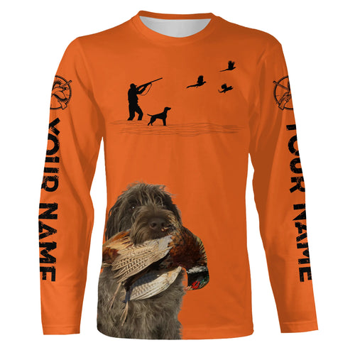 Wirehaired Pointing Griffon Pheasant Hunting clothes, best personalized Upland hunting clothes FSD3908