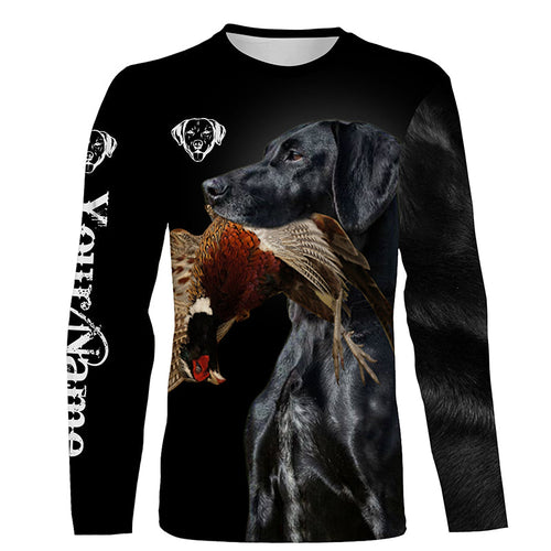 Black GSP Pheasant Hunting Dog 3D All over print Hoodie, T-Shirt, Personalized hunting gifts FSD3666