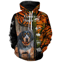 Load image into Gallery viewer, Bluetick Coonhound Hunting Coon Hunter orange camo 3D All over printed Shirt, Hoodie FSD3861