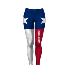 Load image into Gallery viewer, Personalized Texas Flag All Over Printing Leggings - Texas Legging Gifts for Women FSD2190