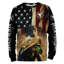 Load image into Gallery viewer, Best Duck Hunting Dogs black Labrador Retriever American flag 3D All over printed Shirts FSD3864