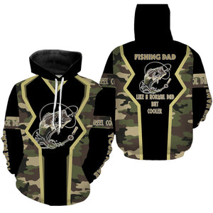 Bass tattoo Fishing Dad Fishing gifts for Dad Like a Normal Dad But Cooler custom Name Full printing shirts FSD1754