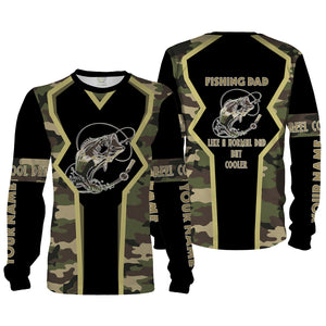 Bass tattoo Fishing Dad Fishing gifts for Dad Like a Normal Dad But Cooler custom Name Full printing shirts FSD1754