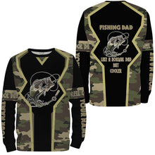Load image into Gallery viewer, Bass tattoo Fishing Dad Fishing gifts for Dad Like a Normal Dad But Cooler custom Name Full printing shirts FSD1754