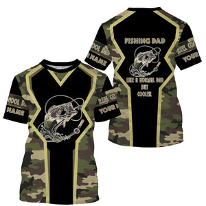 Bass tattoo Fishing Dad Fishing gifts for Dad Like a Normal Dad But Cooler custom Name Full printing shirts FSD1754