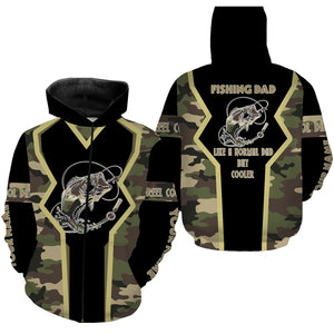 Bass tattoo Fishing Dad Fishing gifts for Dad Like a Normal Dad But Cooler custom Name Full printing shirts FSD1754