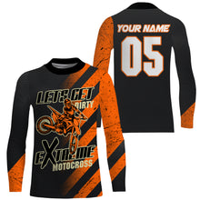 Load image into Gallery viewer, Let&#39;s Get Dirty personalized Motocross jersey UPF30+ Extreme dirt bike racing offroad long sleeves NMS1103