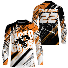 Load image into Gallery viewer, Personalized Motocross Jersey UPF30+ Throttle It Kid Adult Dirt Bike MX Racing Long Sleeves NMS1120