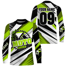 Load image into Gallery viewer, Personalized Motocross Jersey UPF30+ Kid Adult Extreme Dirt Bike Racing Long Sleeves Off-road NMS1131