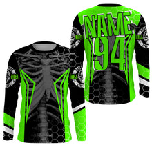 Load image into Gallery viewer, Personalized Racing Jersey UPF30+, Cool Bone Motorcycle Motocross Off-Road Riders Racewear| NMS436