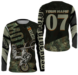 Personalized Motocross jersey UPF30+ Extreme MotoX racing dirt bike off-road motorcycle racewear| NMS932