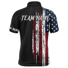 Load image into Gallery viewer, American Flag Bowling Shirt for Men Custom Bowling Jersey for Team Patriots Bowlers Polo Shirt NBP149