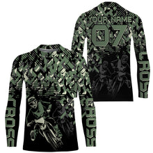 Load image into Gallery viewer, Personalized Camo Cross Jersey UPF30+ Anti UV, Motocross Supercross Racing Motorcycle Riders Racewear| NMS457