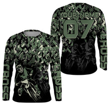 Load image into Gallery viewer, Personalized Camo Cross Jersey UPF30+ Anti UV, Motocross Supercross Racing Motorcycle Riders Racewear| NMS457