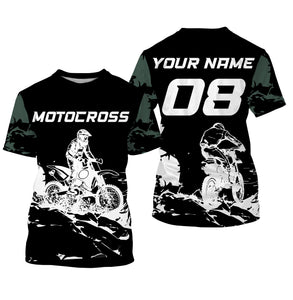 Motocross Personalized Jersey Kid Adult Long Sleeves, Dirt Bike Racing Off-road Riders Racewear| NMS330