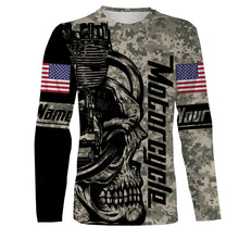 Load image into Gallery viewer, Love Motorcycle Camo Skull Biker Hoodie Jersey Personalized Off-road Racing Shirt Rider Racewear| NMS469