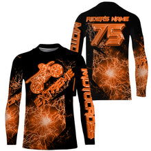 Load image into Gallery viewer, Extreme Motocross jersey personalized UPF30+ kid adult dirt bike racing long sleeves cool bikers NMS1091