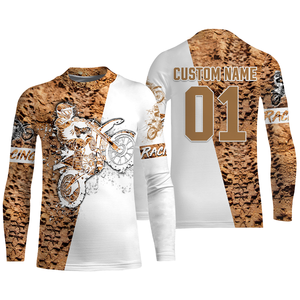 Kid&Adult Dirtbike racing jersey UPF30+ custom motocross off-road dirt track motorcycle racewear| NMS931