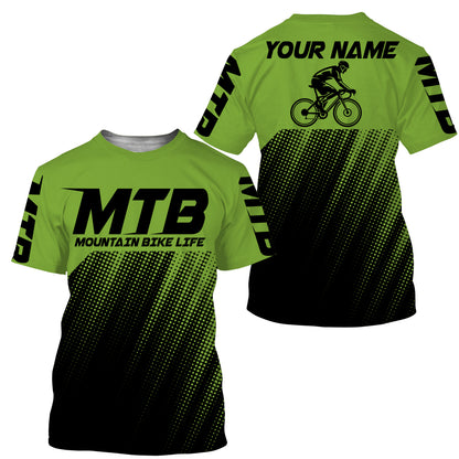 MTB Jersey, Personalized Cycling Shirt for Cyclist, Bike Rider, Cycling Racing, Biking Shirt| JTS441