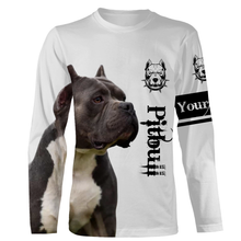 Load image into Gallery viewer, Love Pitbull Long Sleeve Hoodie| Custom Pitbull Shirt for Pitbull Dad, Pitbull Lover| JTSD241