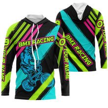 Load image into Gallery viewer, Custom adult kid BMX jersey UPF30+ Skull cycling shirt Green off-road bike shirt Bicycle clothes| SLC34
