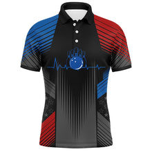 Load image into Gallery viewer, USA Bowling Shirt for Men Custom Bowling Team Jersey Men's Bowling Polo Shirt Bowling Gift BDT23