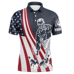 Grab Your Balls We're Going Bowling Shirt Custom Bowling Jersey For Men American Flag Bowling Shirt BDT35