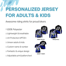 Load image into Gallery viewer, Extreme Motocross racing jersey personalized UPF30+ youth adult crosser freestyle biker off-road PDT215