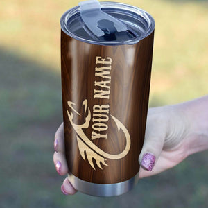 Musky Fishing Tumbler Cup Customize name Personalized Fishing gift for men and women - IPH1007