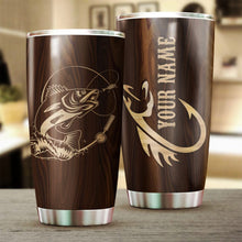 Load image into Gallery viewer, Walleye Fishing Tumbler Cup Customize name Personalized Fishing gift for men and women - IPH1009