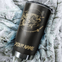 Load image into Gallery viewer, Crappie fishing Tumbler Cup Customize name Personalized Fishing mug gift for fisherman - IPH943
