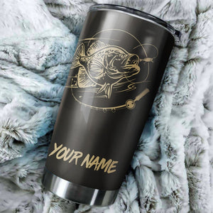 Crappie fishing Tumbler Cup Customize name Personalized Fishing mug gift for fisherman - IPH943