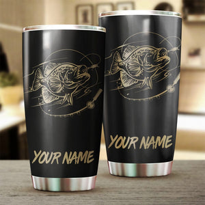 Crappie fishing Tumbler Cup Customize name Personalized Fishing mug gift for fisherman - IPH943